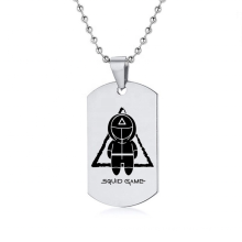 Korea Stainless Steel Jewelry Necklace dog tag for men